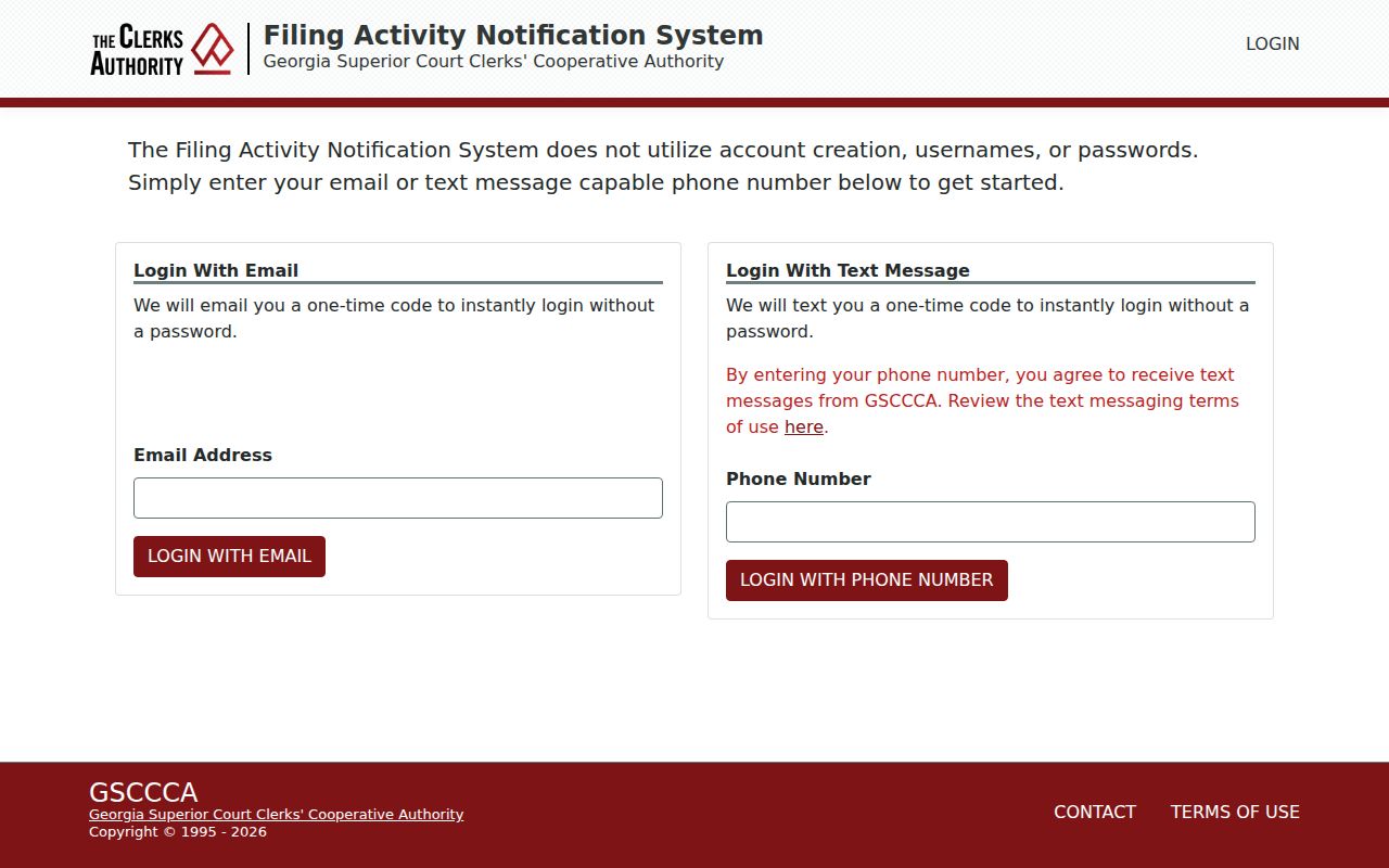 Bishop court records and FANS account login distinction