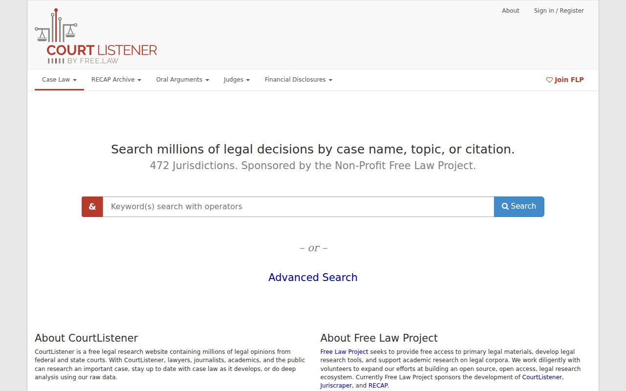 CourtListener RECAP federal docket alternative