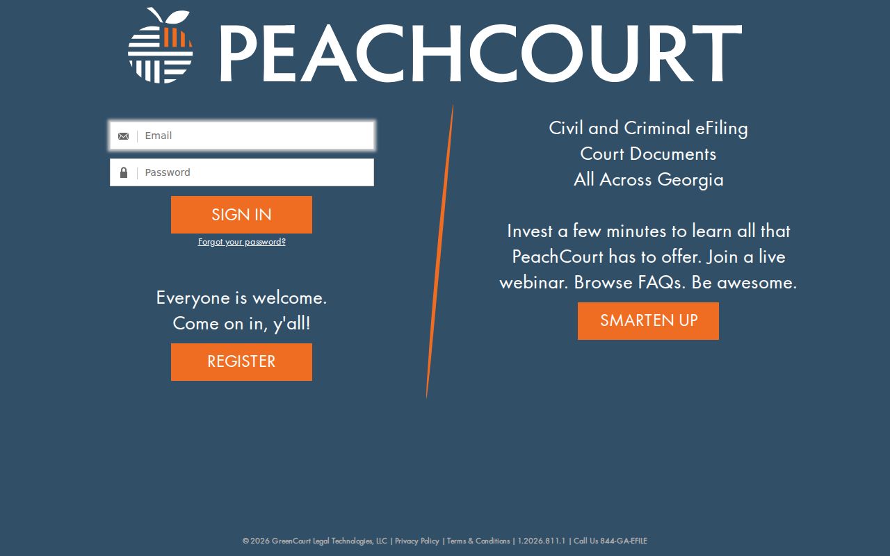 Oconee County criminal court docket PeachCourt filing access