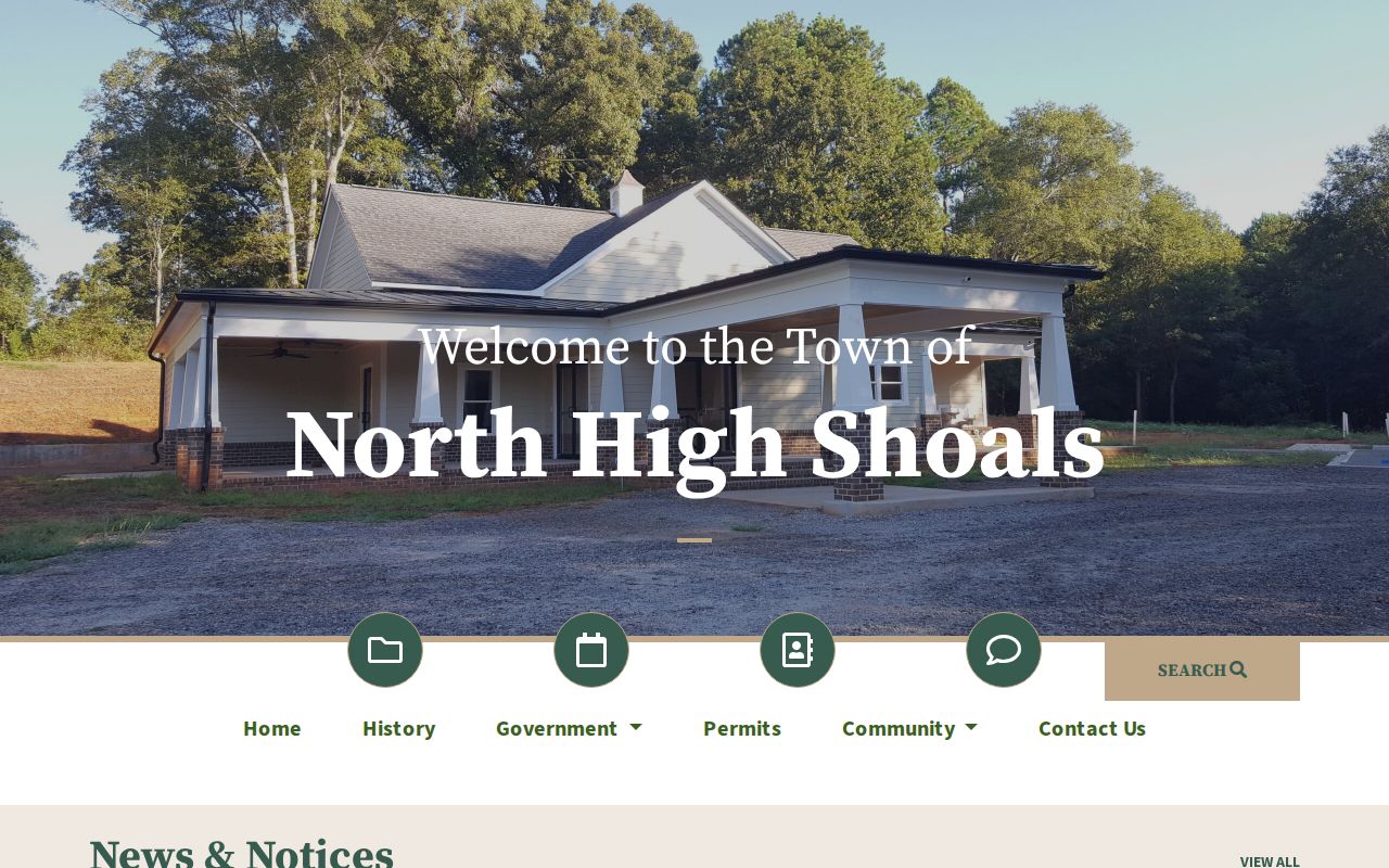 North High Shoals court records Town Hall clerk route